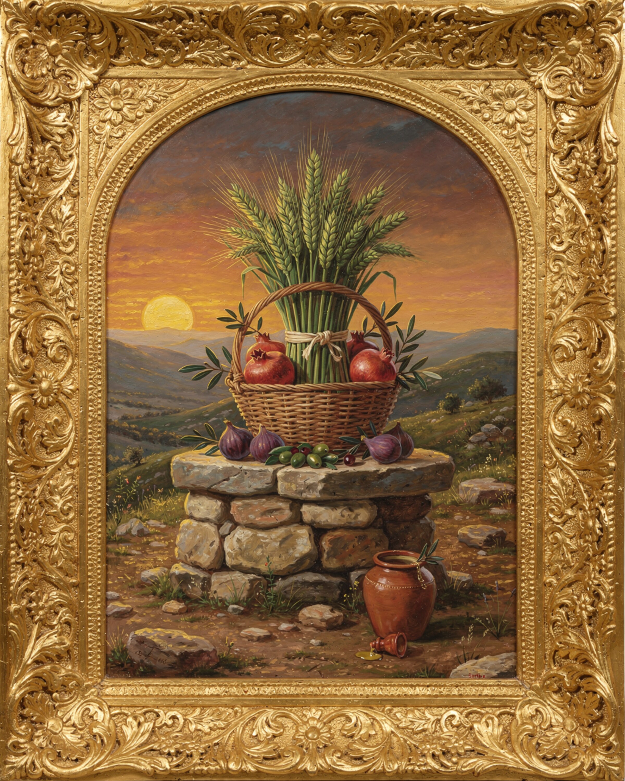 Still-life print canon — Yom HaBikkurim: the first sheaf.
