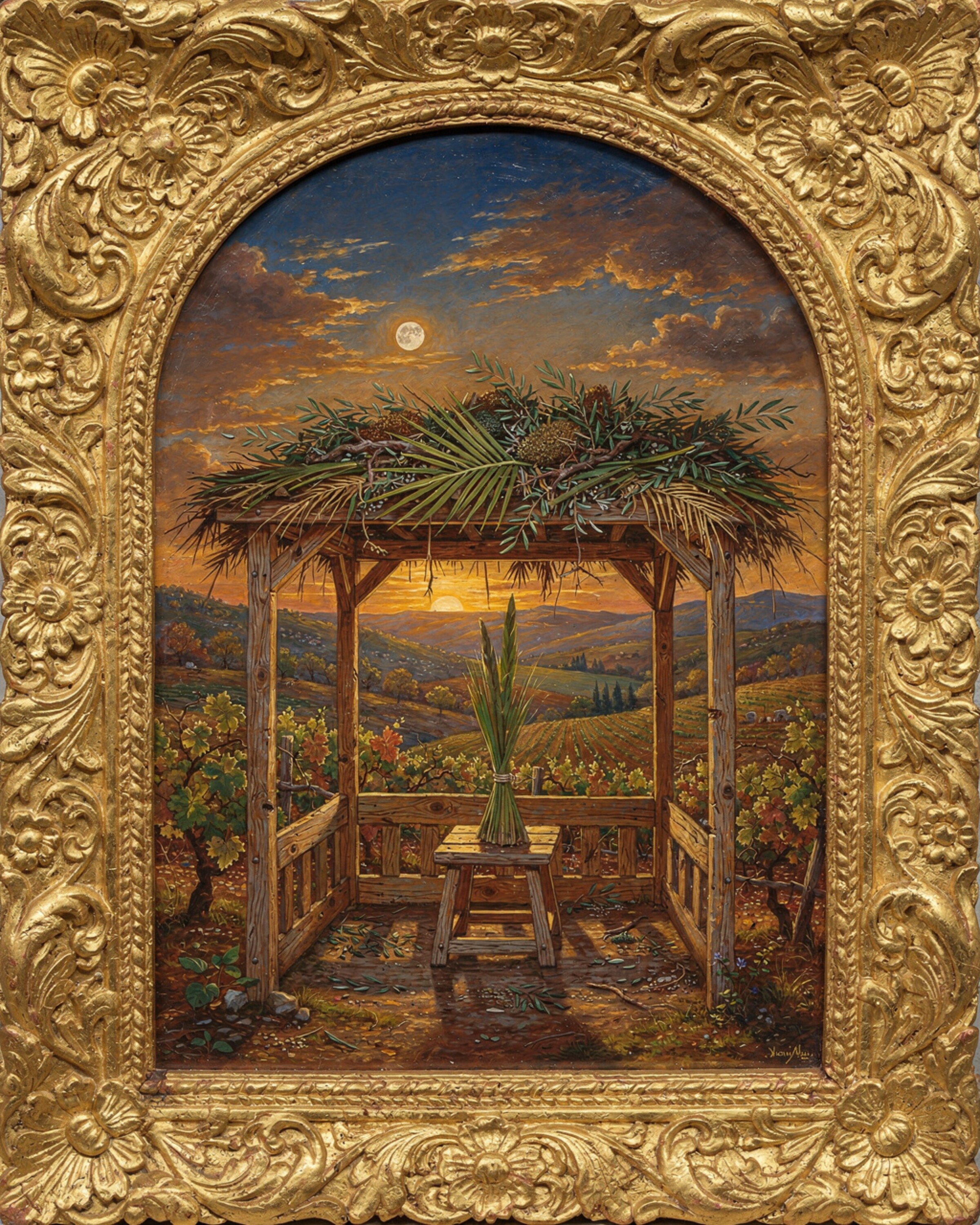 Still-life print canon — Sukkot: the booth.